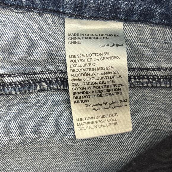 Chico's So Slimming Girlfriend Medium Wash Basic Slim Leg Denim Ankle Jeans 14P - Picture 6 of 11